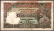 Five Rupees Banknote of King George V Signed by J W Kelly of 1937 of Burma Issue.