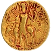 Gold Dinar Coin of Vasishka of Kushan Dynasty of Oesho type.