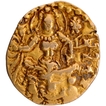 Gold Dinar Coin of Chandragupta III of Gupta Dynasty of Chakra type.