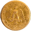 Gold Two Pesos Coin of Mexico of 1945.