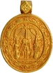 Gold Pendent of Ram Darbar.