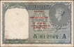 One Rupee Banknote of King George VI Signed by C E Jones of 1945 of Burma Issue.