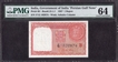 Persian Gulf Issue One Rupee Banknote Signed by A K Roy of Republic India of 1957.