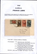 Rare Cover and Stamps French Indian Settlement of 1945.