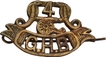  Gwalior Brass Artillery Shoulder Title Badge of th Gwalior heavy Battery. 