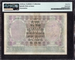 Extremely Rare PMG Graded 35 One Hundred Rupees Banknote of King George V Signed by J B Taylor of 1928 of Bombay Circle.
