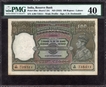  Very Rare graded PMG 40 One Hundred Rupees Banknotes of King George VI Signed by C D Deshmukh of 1938 of Lahore Circle. 