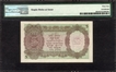  Rare & Highest PMG Graded as 64 UNC Choice Five Rupees Banknote of King George VI Signed by C D Deshmukh of 1945 of Burma Issue. 