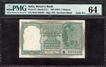 Extremely Rare PMG 64 Graded Five Rupees Fancy No 555555 Banknote Signed by B Rama Rau.