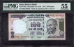 Exceedingly Rare PMG 55 Graded 10 Time 9 Super fancy One Hundred Fancy No 999999 Banknote Singed by D Subbarao.