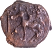 Cast Copper Coin of Kaushambi Region of Lanky Bull Series.