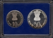 1976  Proof Set of Food & Work For All of Bombay Mint of Republic India.