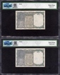 PMCS Graded 64 UNC One Rupee Banknotes of King George VI Signed by C E Jones of 1947 of Burma Issue.