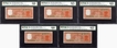 Five PMCS Graded 66 & 65 Gem UNC  Twenty Rupees Banknotes Signed by S Jagannathan of Republic India of 1972.