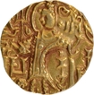 Rare Ardokhsho type Kidara Kushan Gold Dinar Coin of Later Kushan Dynasty of Gandhara Mint. .