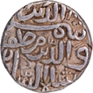 Unlisted date Extremely Rare Silver Tanka Coin of Shams ud din Muzaffar Shah I of Gujarat Sultanate.