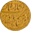 Rare Muhammad Shah, Shahjahanabad Dar ul Khilafa Mint Gold Mohur Coin.