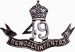 49th Bengal Infantry Cap Badge in Silver.