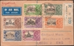 Extremely Rare Registered Air Mail Cover sent by Jal Cooper dispatched from Bombay to England.