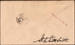 A Rare Rocket Mail Cover of King George V Period tied up label  FIRST FIRING, Ship to shore.
