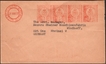 Meter Franking Cover of KGV 1937 with 7 Franking of G.R.I. of Half Anna.