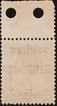 SPECIMEN overprinted on Two Annas Stamp of Gwalior State of Queen Victoria MNH with upper side Margine