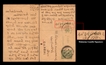 Exceedingly Rare Mahatma Gandhi Signed Post Card of 1929 of KGV Half Anna dispatched from Sabarmati to Gondal