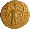 Rare Gold Dinar Coin of Samudragupta of Guptas of Archer type.