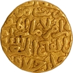 Delhi Sultanate Tughluq Dynasty Firuz Shah Tughluq Gold Tanka Coin with the name of Abul Fath al Mutasid Billah.