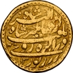 Top Pop in NGC Census Exceptionally Rare Gold Zodiac Mohur of Jahangir of Pisces Sign.