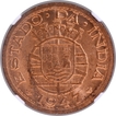 Indo-Portuguese, Portuguese Administration Bronze  Tanga  (60  Reis) 1947 AD Coin,  
