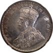 Scarce Silver One Rupee Coin of King George V of Bombay Mint of 1915.