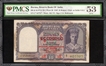 PMCS Graded 53 AUNC Signed by C D Deshmukh of 1945 of Ten Rupees Banknote of British India of Burma issue.