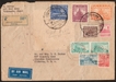 Rare Registered Combination Cover of Indian Embassy with Air Mail label and Stamps of India and Nepal of 1953.