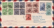 Air Mail Cover of Indian Peace Keeping Forces Dispatched from California to Zurich in 1954.