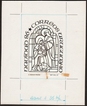 Rare Stamp Essay of Christmas 1987 of Uruguay.