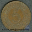 Mauritius. 1944. 5 Cents.