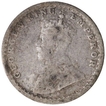 Silver Two Annas Coin of King George V of Calcutta Mint of 1911.