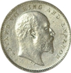 Silver two annas of King Edward VII of calcutta mint