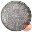 Silver Two Annas Coin of King Edward VII of Calcutta Mint of 1910.