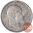 Silver Two Annas Coin of King Edward VII of Calcutta Mint of 1910.