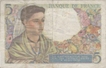 5 Francs Paper Money of France.