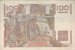 100 Cent Francs Paper Money of France.
