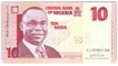 Paper Money of Nigeria of 10 Naira of 2006 Issued.