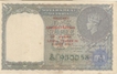 1 Rupee of King George VI, Burma issue of India, Serial no in Green, Sc.no: D45 930058