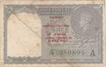 1 Rupee of King George VI, Burma issue of India, serial no in green, S.No: D38 389895