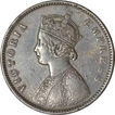 Copper Half Anna of Victoria Empress of Calcutta Mint of 1877.