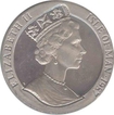 Cupro Nickel One Crown coin of Elizabeth II of Isle of Man 1987.