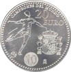 Sliver Twenty Euro of Juna Carlos I Y Sofia, Spain 2010.
