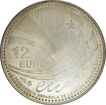 Silver Twelve Euro of Spain of 2010.